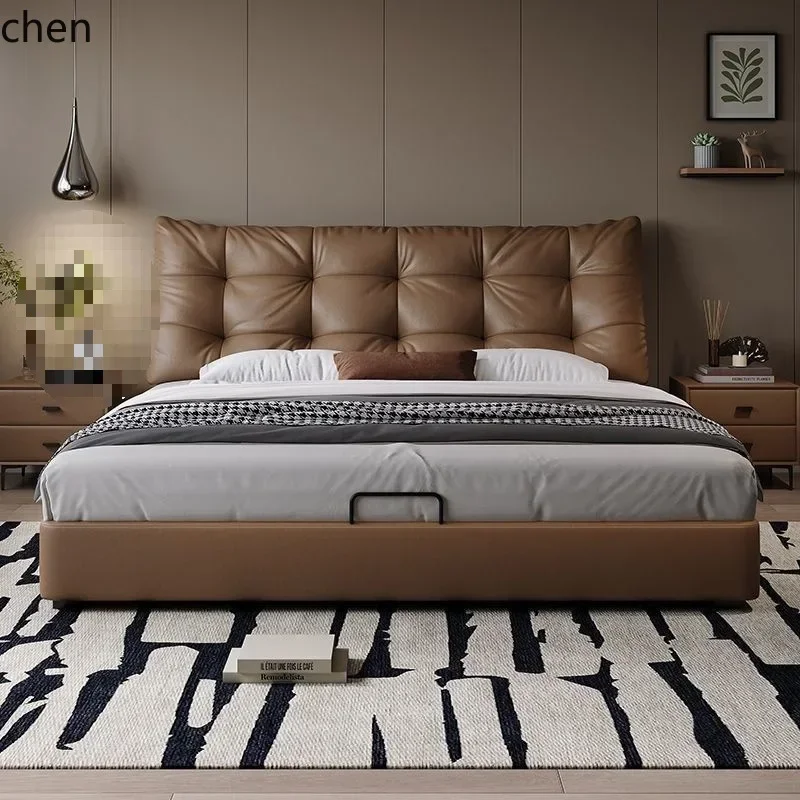 j4 Modern Minimalist Big Black Bear Master Bedroom Double Bed Soft Package Superior Workmanship, Purchase With Confidence