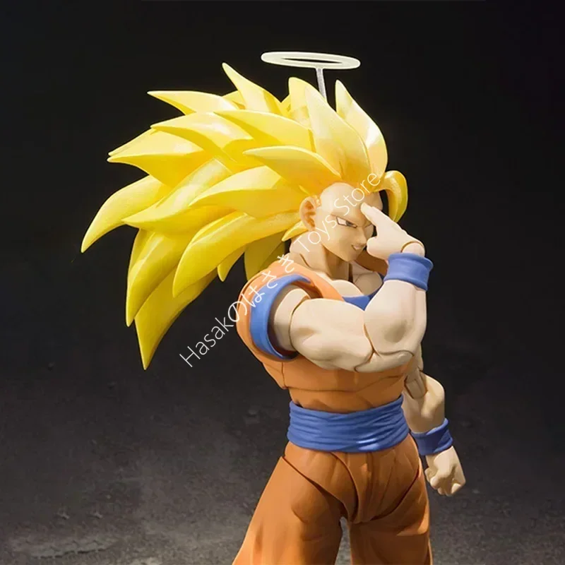 

Original Box Bandai SHF DRAGON BALL SUPER SAIYAN 3 SON GOKU Figure Finished Model Kit Anime Action Toy Gifts for Kids IN SHOCK