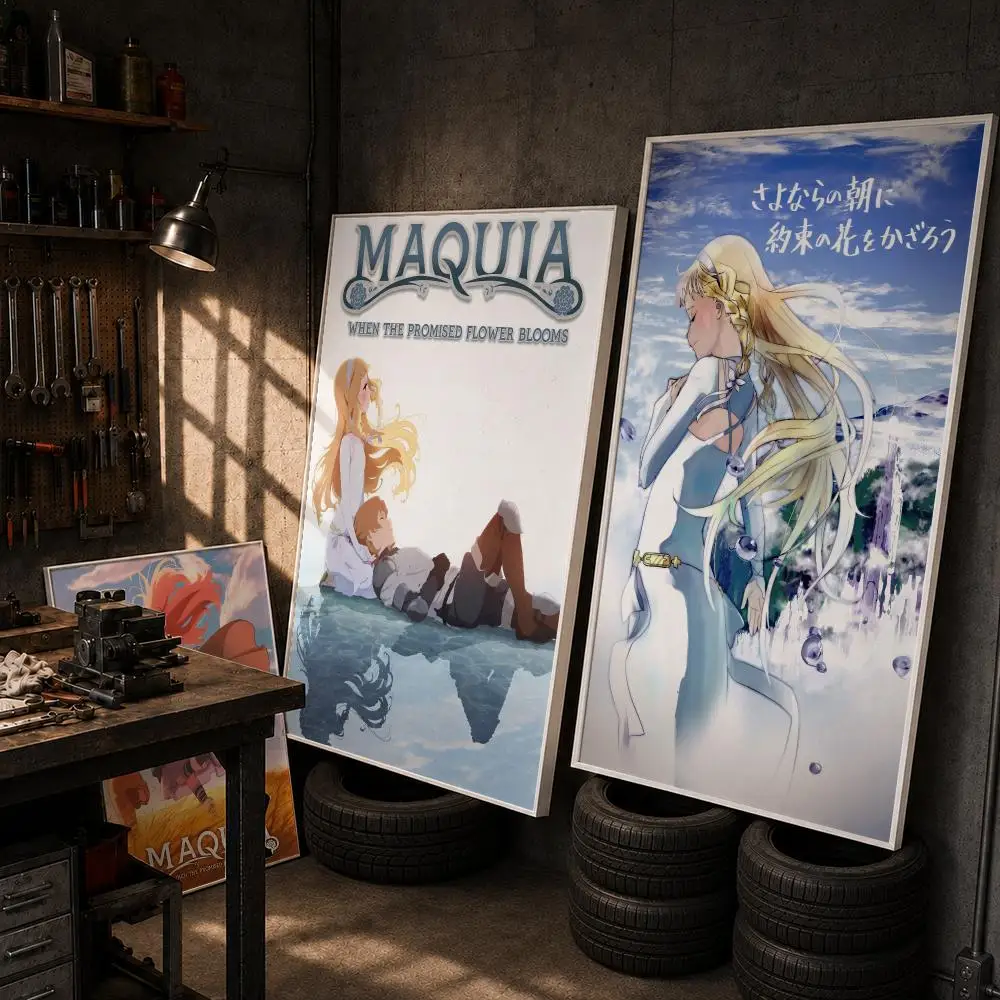 Maquia When the Promised Flowe Poster HD Wall Art Home Decor Waterproof Print Bedroom Garage Party Gift