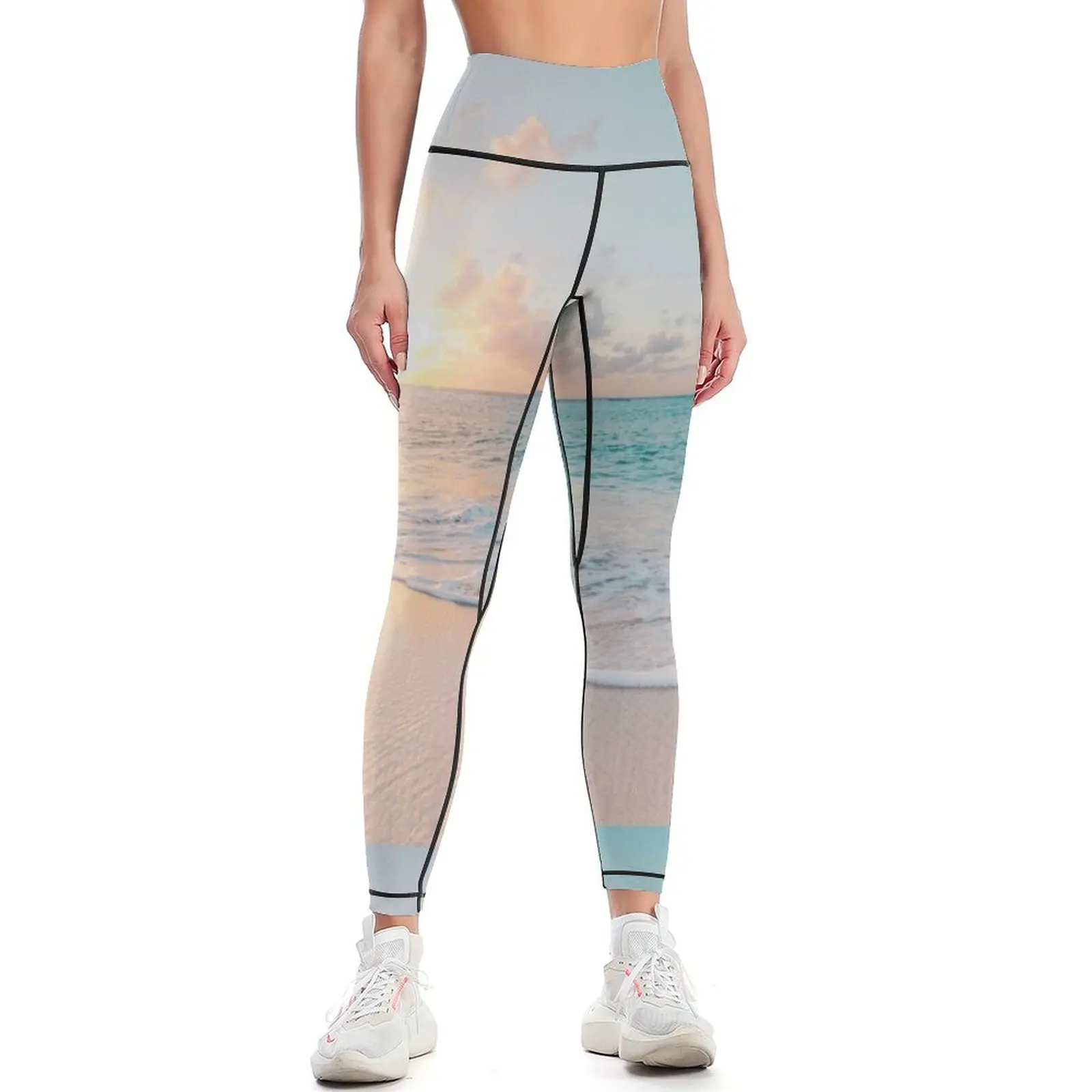 

Tropical Clear Ocean Sunset Leggings Sports pants for Women's sports Women's tights Womens Leggings