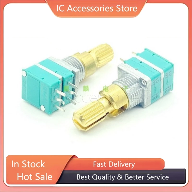 1Pcs RK097 Type Double Precision 6Pin A10K + B10K Car Audio Dual Axis Dual Control Adjustment Potentiometer Handle Length 20MM