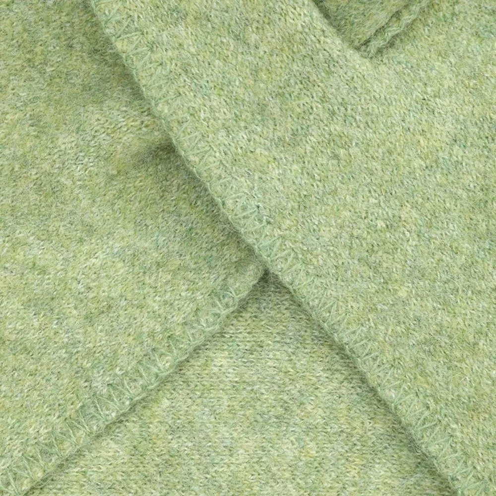 

Модная женская шаль из имитации кашемира, однотонная, утолщенная, вязаная, мягкая, теплая зимняя накидка-шарф треугольной формы