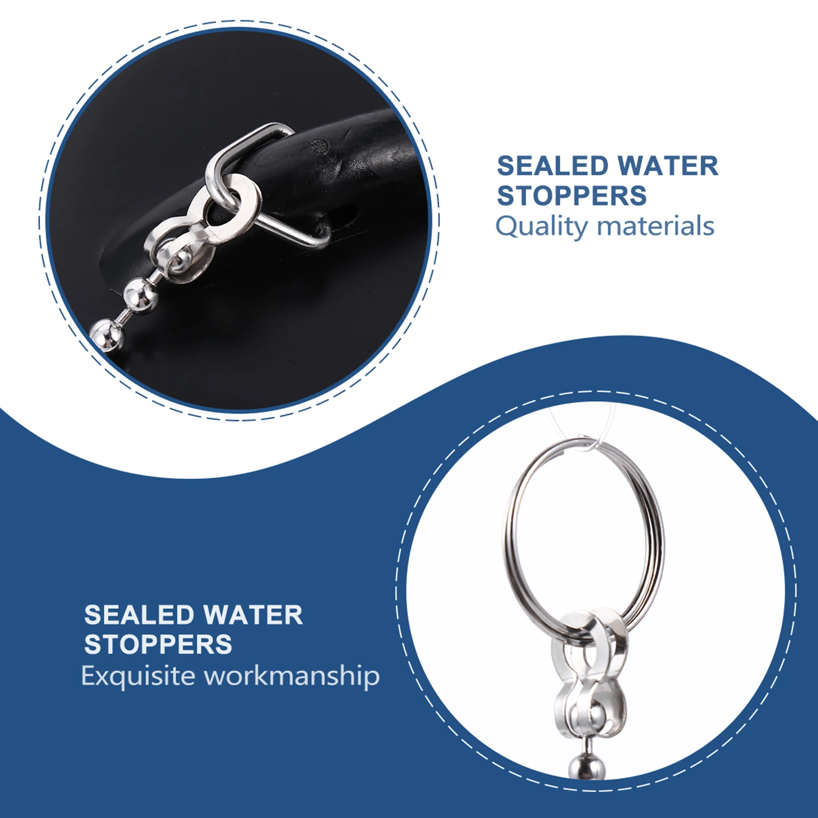 

Silicone Plug Wear-resistant Water Stoppers Plugs Bathtub Kitchen Sewer Sealed Drain