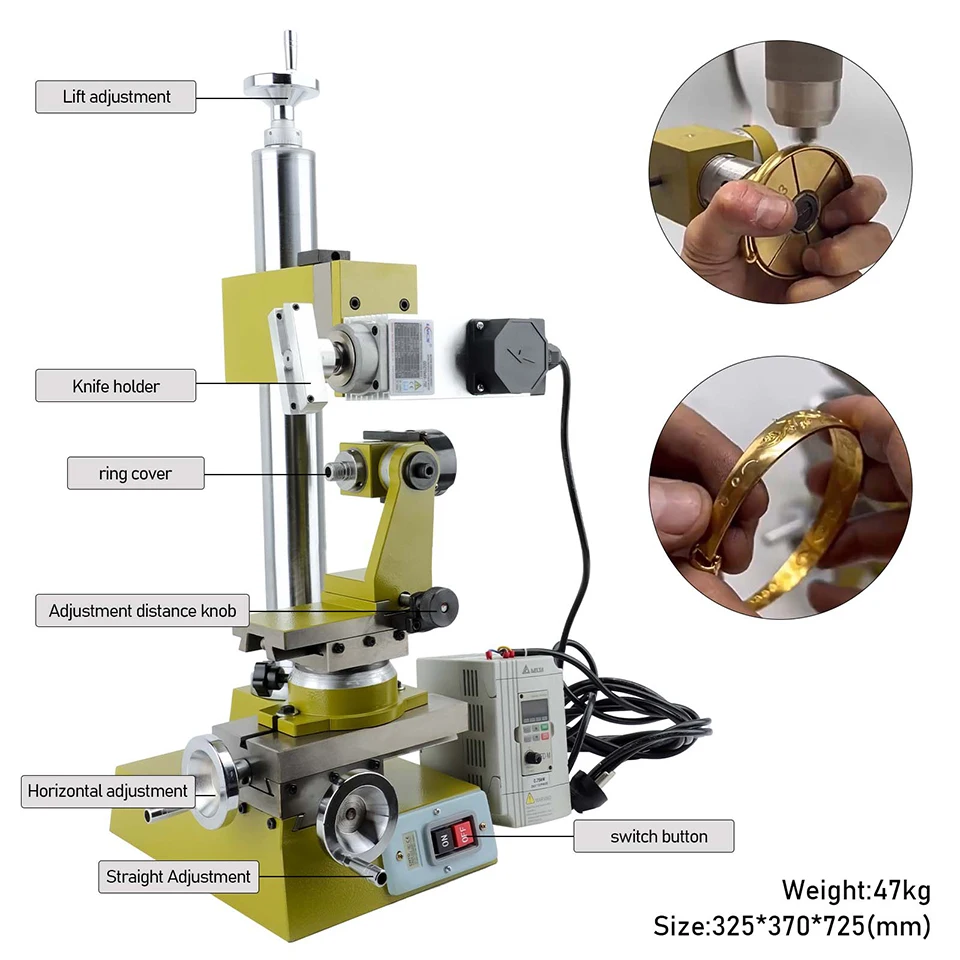 

High-Speed Frequency Conversion Knurling Machine Kit Full Set Precision