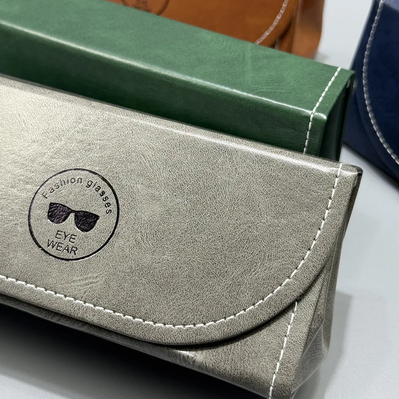 High-Looking Light Luxury Retro Glasses Case Large Capacity Portable Handmade Hard Shell Glasses Case