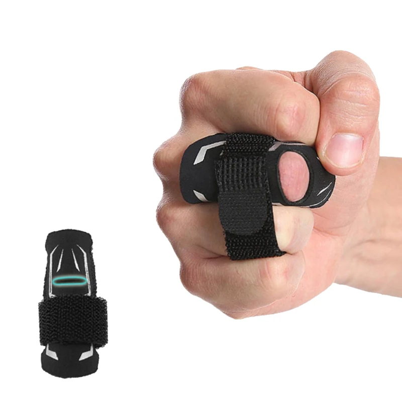 1/2 قطعة جبيرة الاصبع التفاف تنفس المضادة للانزلاق المهنية أصابع الحرس ضمادة الغطاء الواقي هدفين حامي #5