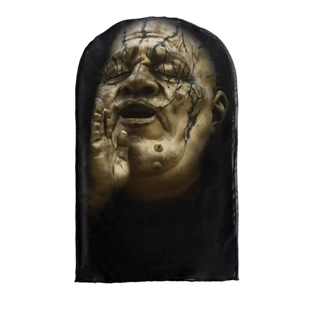 Cosplay 3D Gedrukt Kanye Masker Stretch Mesh Volgelaatsmasker Mannen Vrouwen Rollenspel Hoofdtooi Halloween Mode Bivakmuts Hoofdtooi