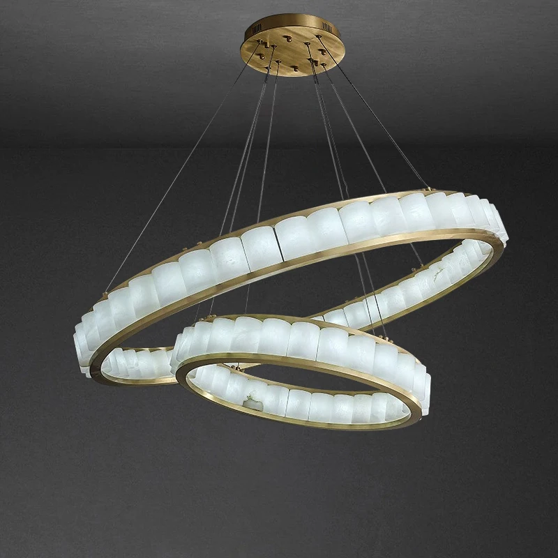 iluminacao de lustre de marmore natural villa duplex decoracao do hotel grande luxo hanglamp espanhol 01