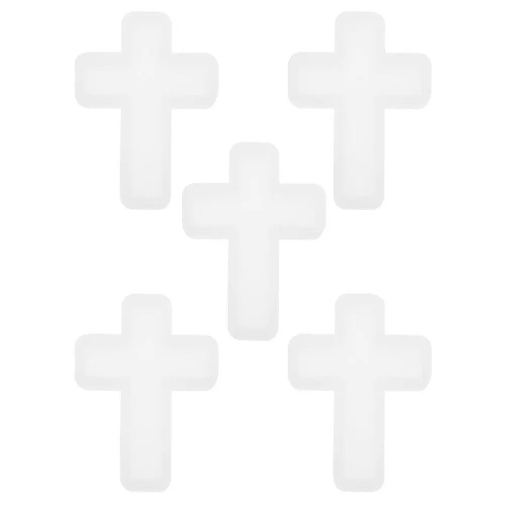 

Набор из 5 силиконовых форм для кулонов-крестов для изготовления украшений из смолы, поделок своими руками, эпоксидных ожерелий, гибкие многоразовые формы для творчества