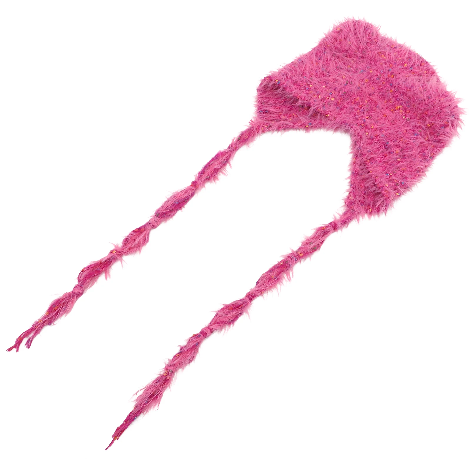 

Warm Wool Hat for Women One Size Comfortable Lightweight Elastic Winter Head Protector Warm Beanie Cap Rosy Suitable All Head