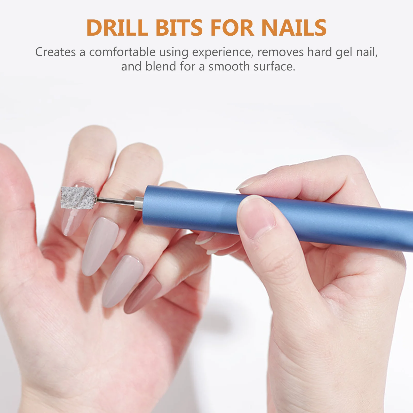 100 قطعة فرقة تلميع الأظافر الرملي كم اكسيد الالمونيوم رأس مطحنة ل مانيكير باديكير هلام مزيل طلاء الأظافر مسمار الملحقات #5