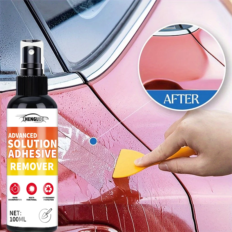 Professional Adhesive Dissolving Spray - Adhesive Remover. It Safely Removes Sticky Residue and Quickly Removes Labels, Car Stickers, Masking Tape, Glue, and Decals. It Can Also Remove Adhesive Labels and Sticker Residue from Paint