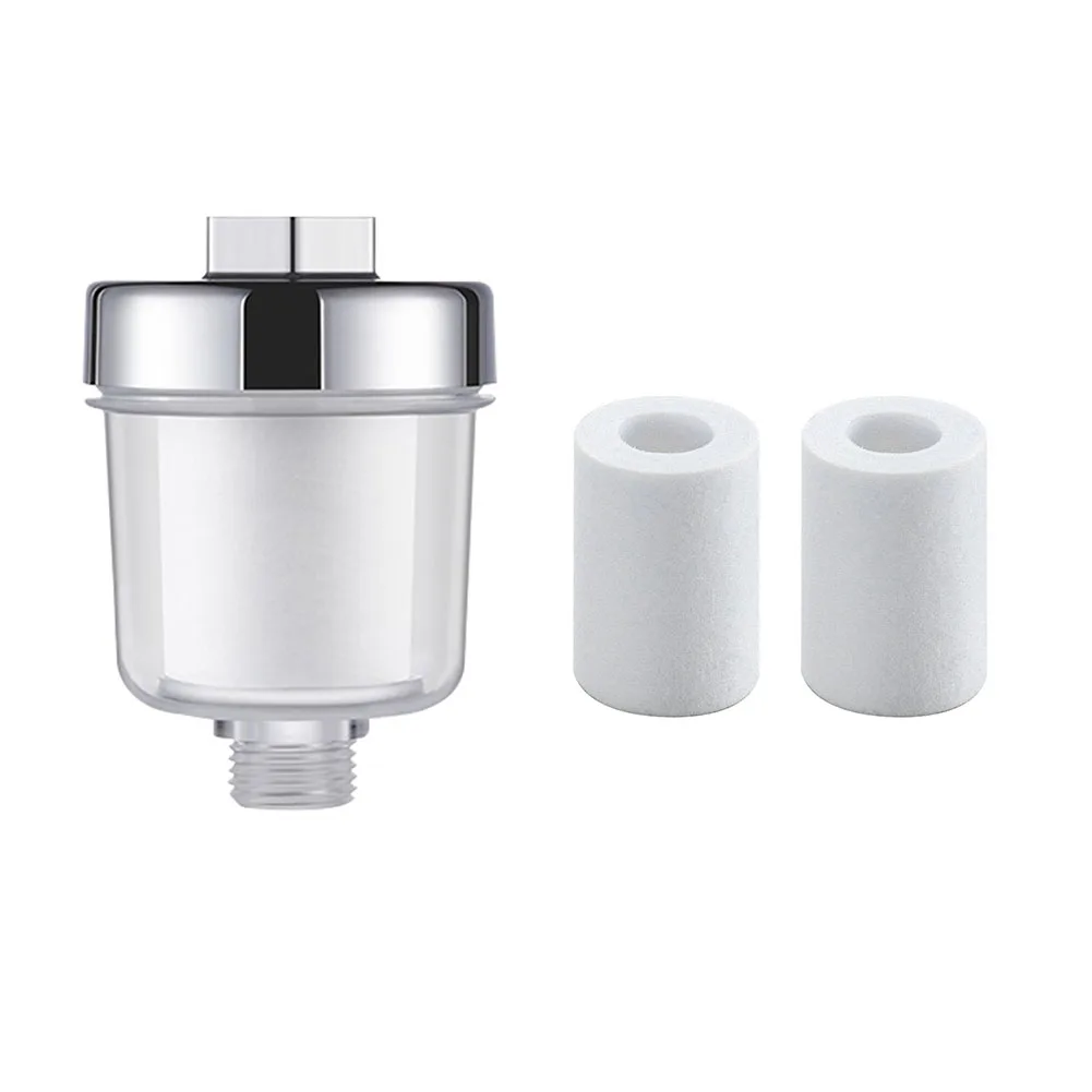 Sprinkler Filter 5 Micron PP Cotton Filter Bath Filter 3.5x2.4in Bathroom Filtration System for Improving Skin Hair Nails Health