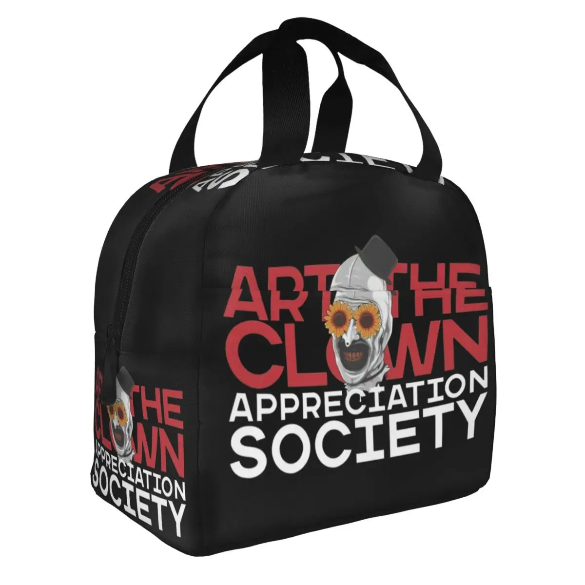 Custom Art The Clown Society Terrifiers Thermal Insulated Lunch Bags Women Resuable Lunch Tote Outdoor Multifunction Food Box