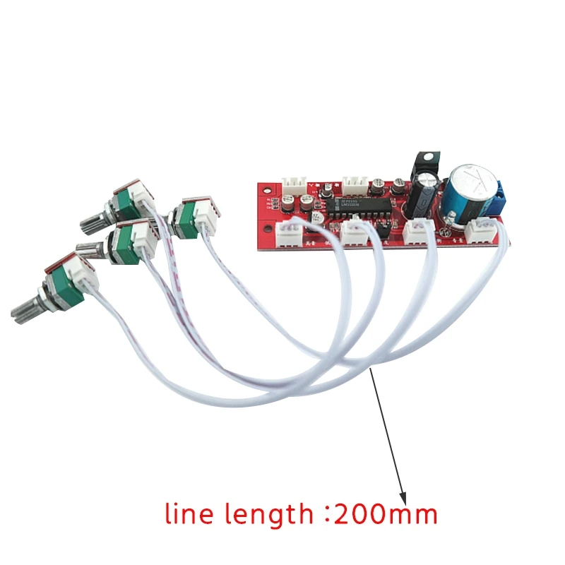 LM1036 Tone Board With Treble Bass Volume Adjustment Pre-Amplifier Tone Board Using LM1036 Tone Chip