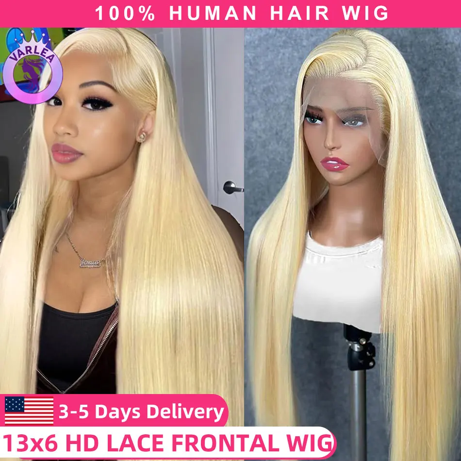 613 Hd Lace Front Wig Human Hair Straight 13x6 13x4 Lace Front Wigs Pre Plucked Blonde 613 Straight Lace Frontal Human Hair Wigs