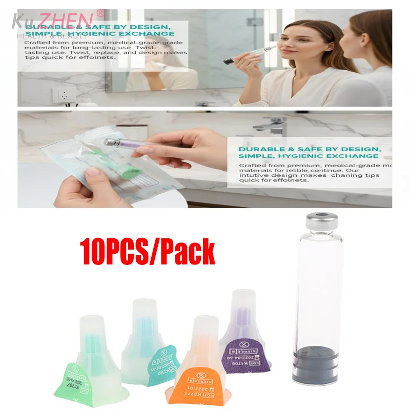 10PCS Plastic Magic Pen Texture Brush Instrument Solution Bottle Replacement Head Magic Pen Bottle Consumables Tattoo Accessorie