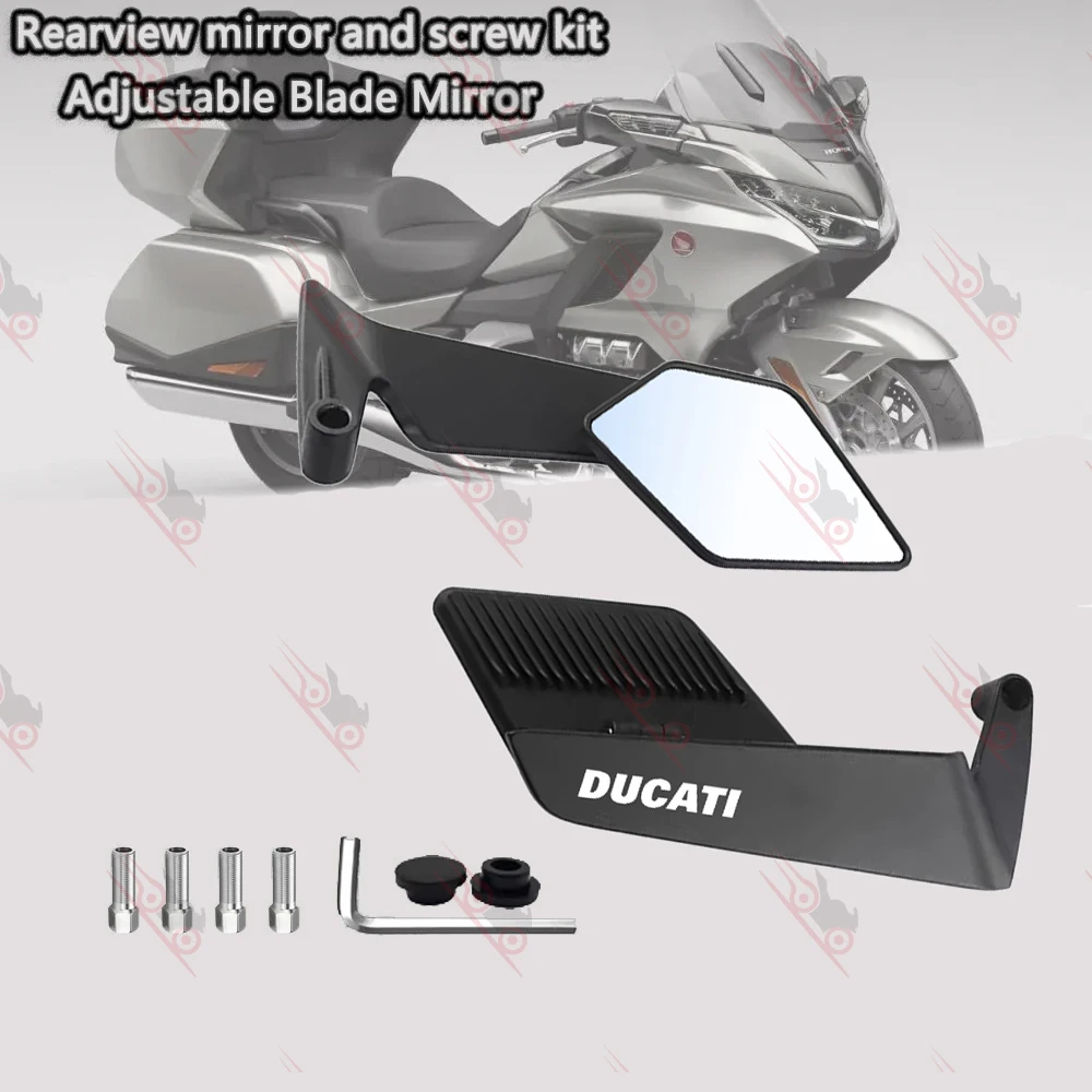 Para Ducati Monster 1200 950 937 821 795 796 797 695 696 Kit de espejo retrovisor para motocicleta espejo lateral giratorio ajustable ﻿
