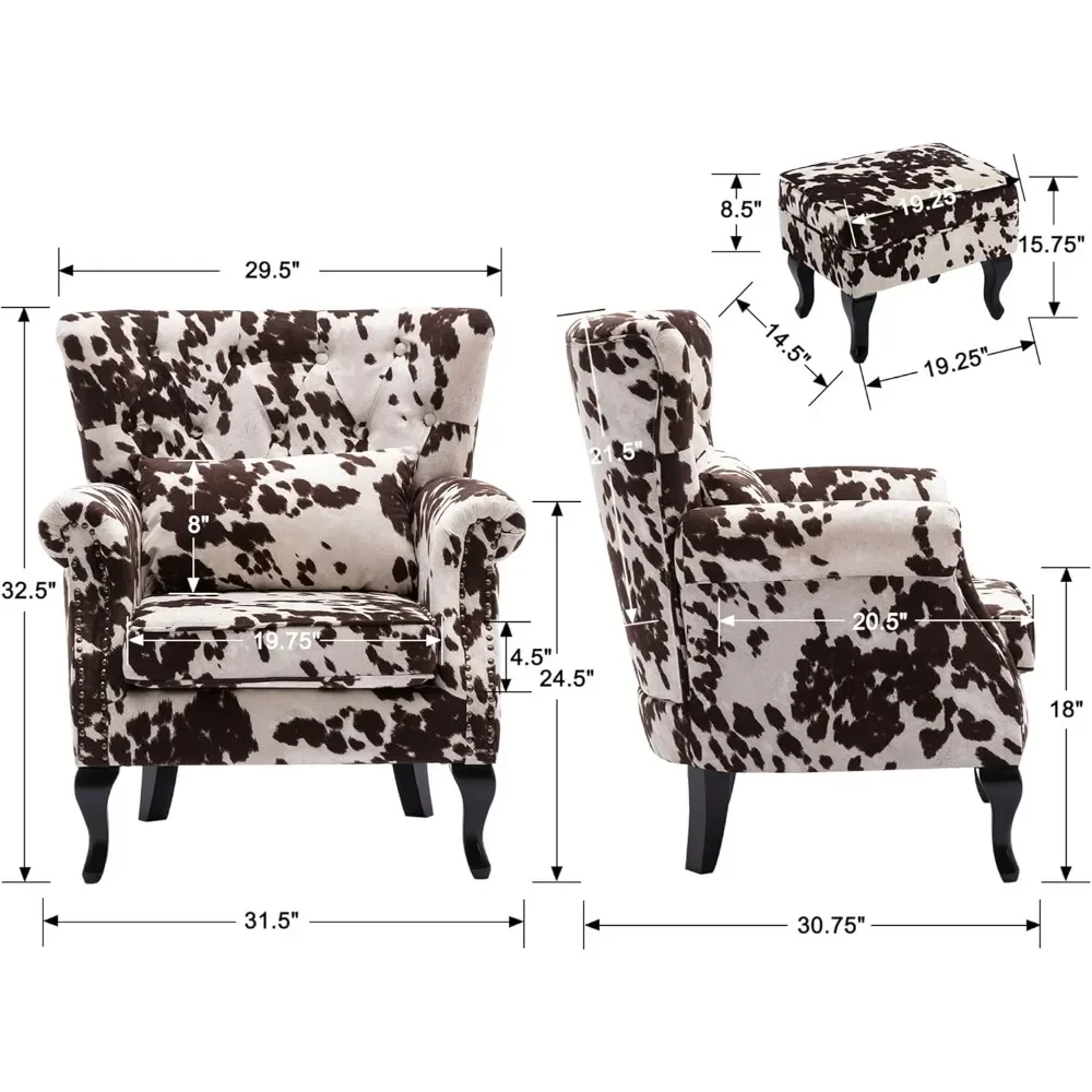 حار بيع جودة زوج من كراسي اللكنة المخملية الحديثة منتصف القرن مع العثمانيين