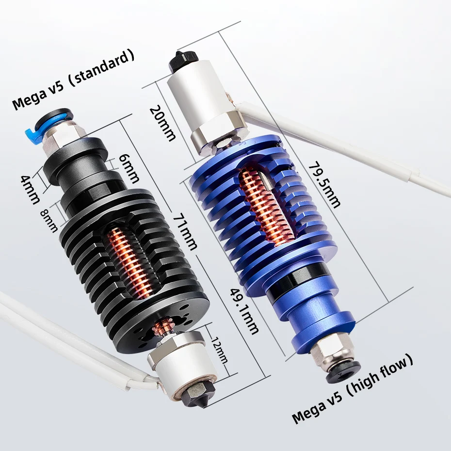 Imagem -02 - Impressora 3d Adequado para Anycubic Hotend Upgrade Aquecedor de Cerâmica Cabeça de Impressão 0.4 mm Bico de Aço Endurecido Mega v5 Peças de