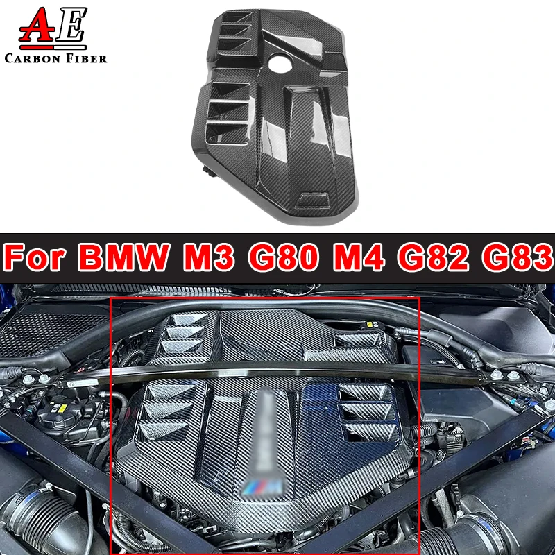 

Dry Carbon Fiber Engine Hood Cover Body kit For BMW G80 M3 G82 G83 M4 Car Cap Inner Bonnet Auto Parts