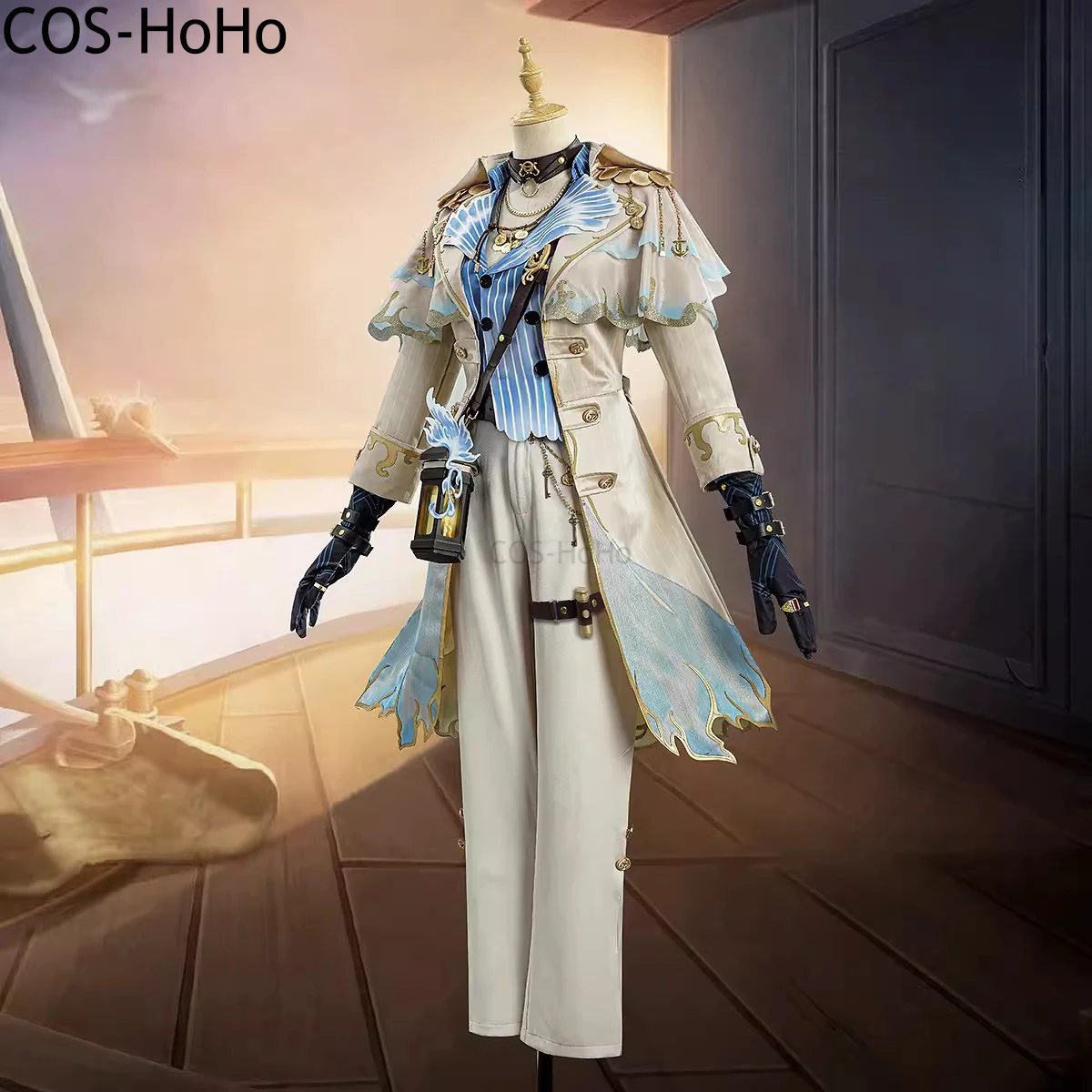 COS-HoHo Identity V Naib Subedar Mercenary Fashion Game Suit Cool Handsome Uniform Cosplay Costume Halloween Party Outfit S-XXL