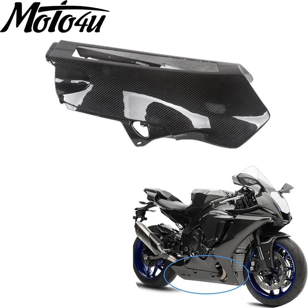 

MOTO4U для YAMAHA YZF R1 2020 2021 2022 2023 мотоциклетные обтекатели из углеродного волокна, нижние обтекатели, боковые панели выхлопных газов