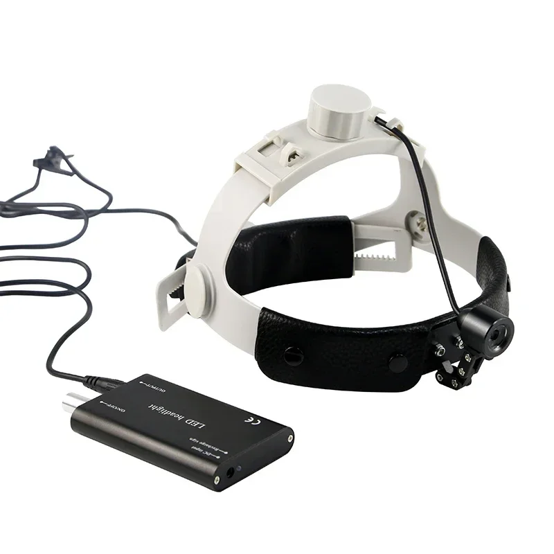 Dental Surgical LED Headlight Headband Binocular Loupes Brightness Spot Ajustable Headlamp Dental 3W Headband Light Instrument