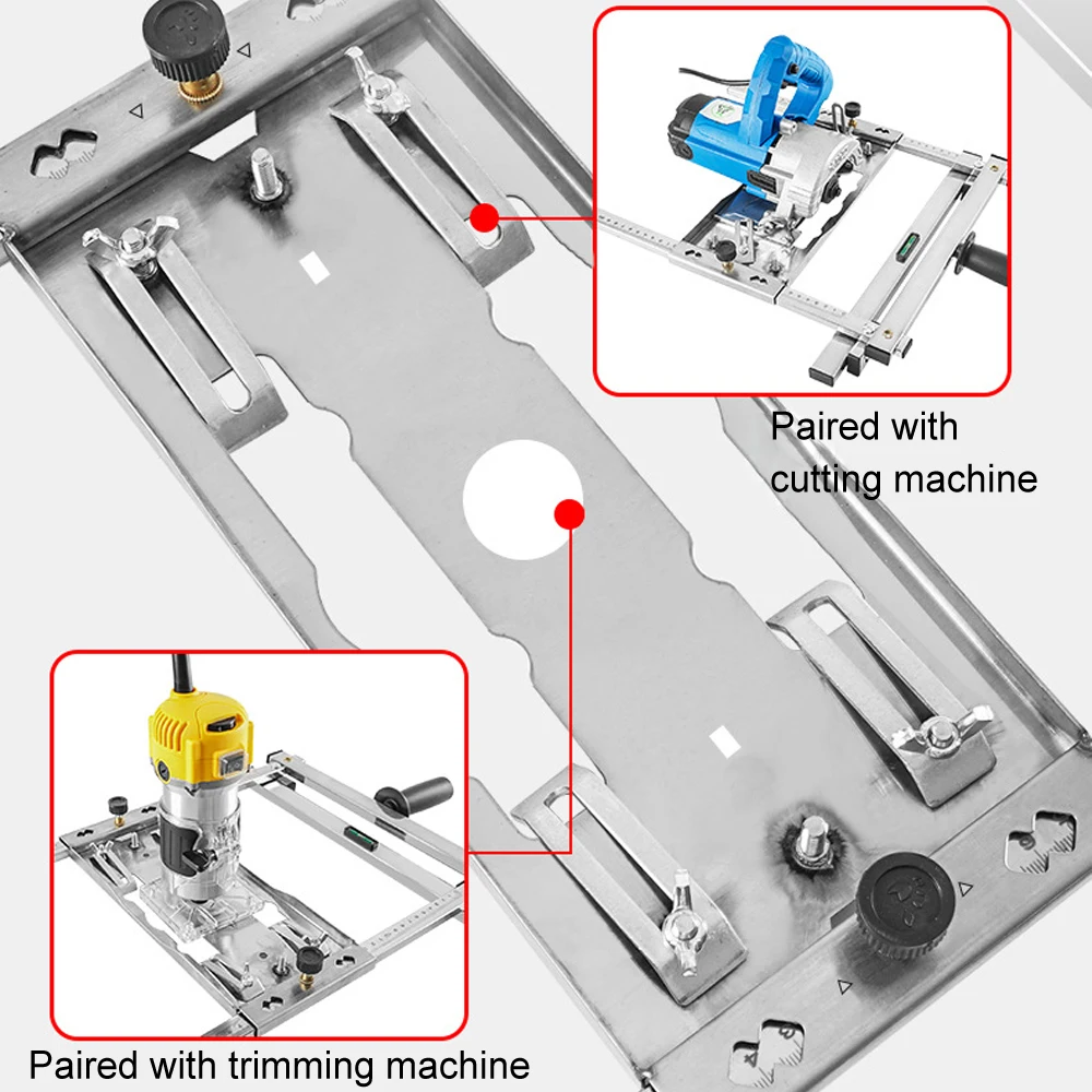 Imagem -05 - Electricidade Serra Circular Aparador Máquina Guia Posicionamento Tábua de Corte Carpintaria Router Ferramentas Multifuncionais