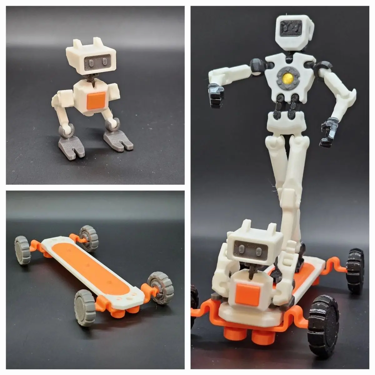 Impressão 3D Robot Dog Toy, articulação móvel humana, boneca de mesa, montagem multicolorida, extrator divertido