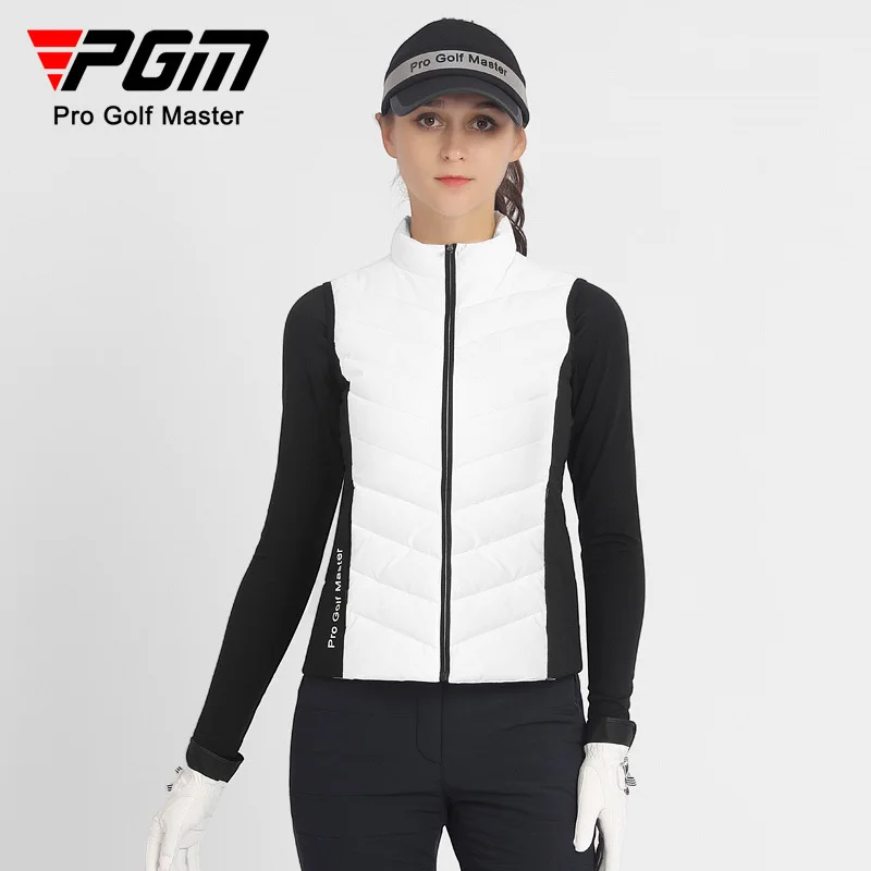 PGM Autumn/Winter New Golf Women's Down Vest Windproof and Warm Fashion Sports Golf Top