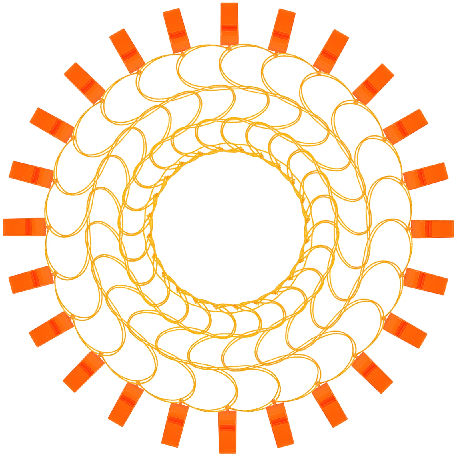 30 قطعة صفارات إنقاذ في الهواء الطلق مقاوم للماء عالية الملعب صفارات إشارة الطوارئ بصوت عال للتخييم التنزه التدريب السلامة #1