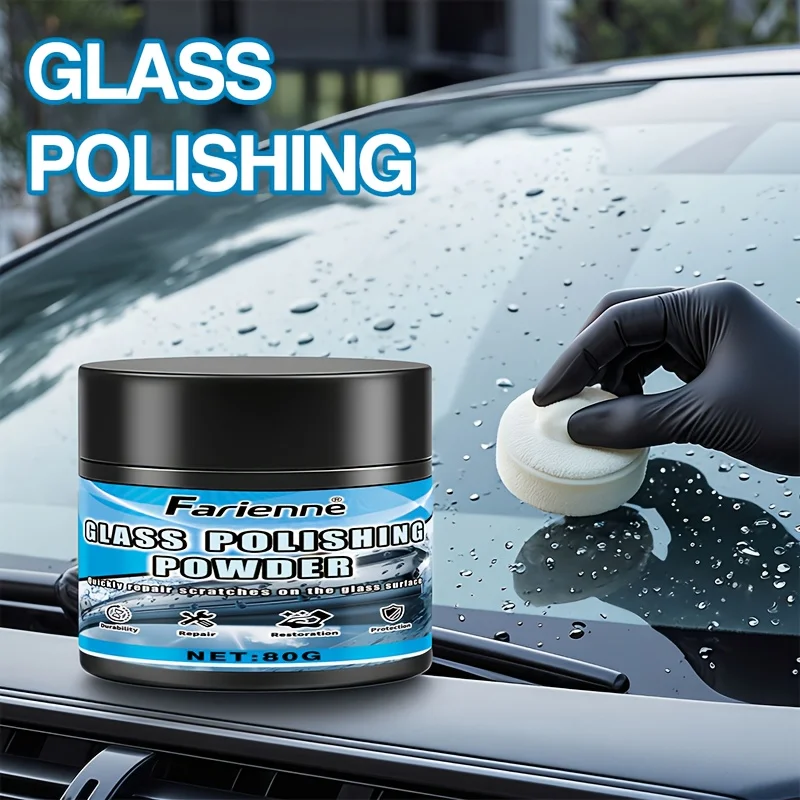 مسحوق تلميع زجاجي متعدد الوظائف، لمرايا حمام السيارات، يستعيد وضوح السطح بسرعة، تلميع احترافي #2