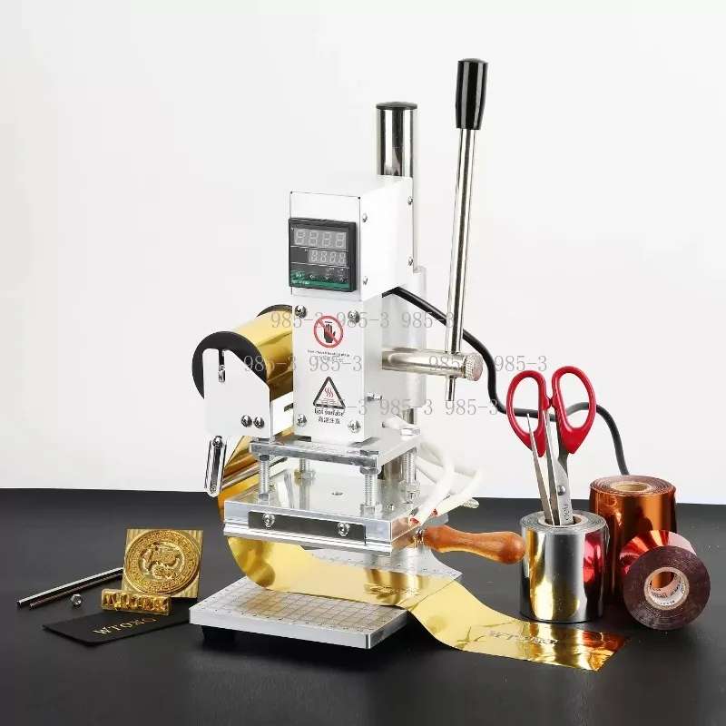 Label Tag Pressing Machine Small Stamping Machine English Lettering for DIY Leather and Paper Heat Pressing