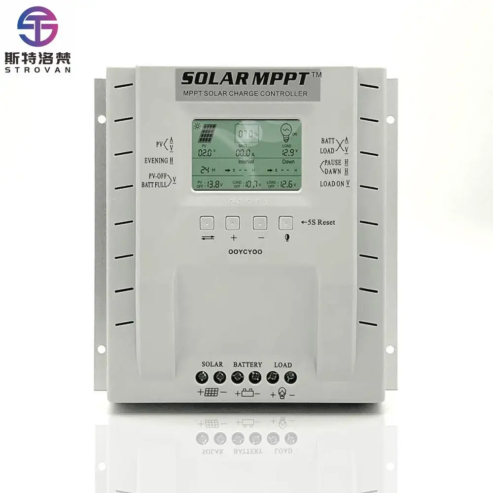 

Intelligent 12V 24V 60A MPPT Solar Panel Charging Controller Conversion with Smart Recognition