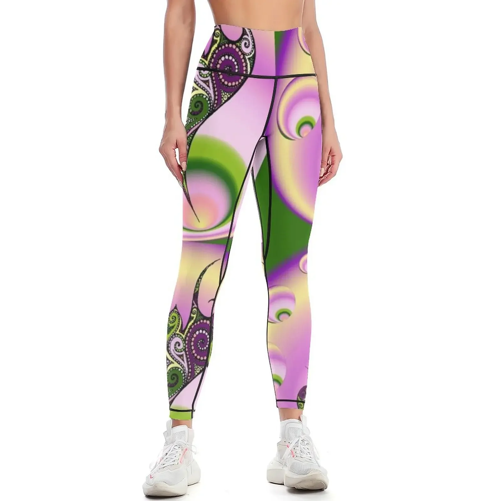 

Oriental Tattoo Doodle Space Version Leggings Sports pants for jogging pants sports woman gym Womens Leggings