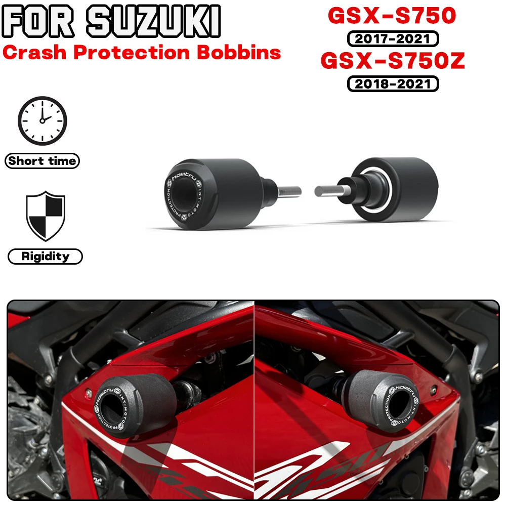 

For SUZUKI GSX-S750 GSX-S750Z 2017 2018 2019-2021 Motorcycle Frame Crash Protection Sliders Falling Protector Engine Protect Kit