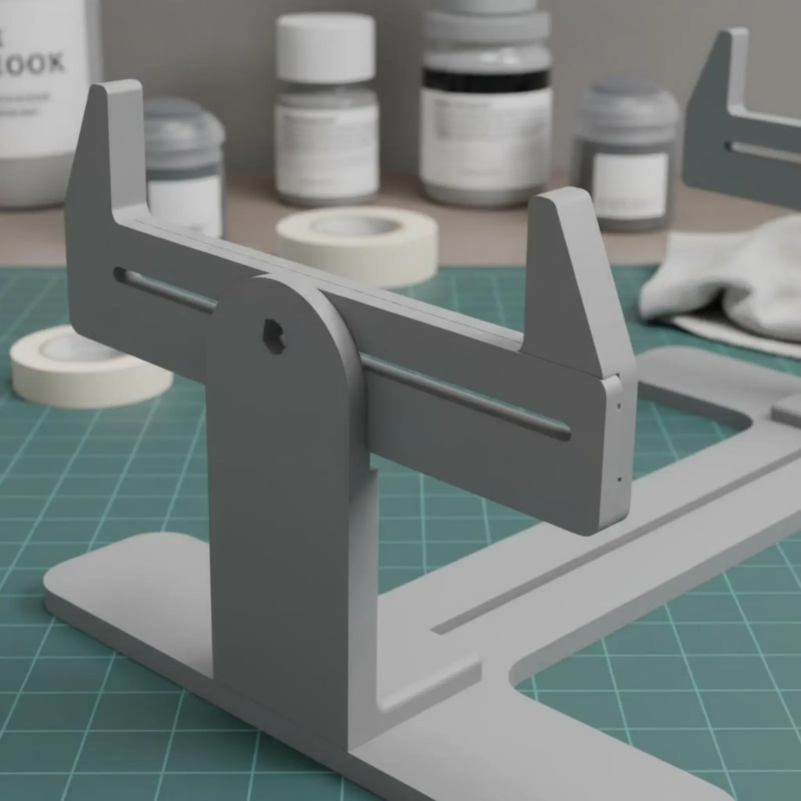 

Ship Model Painting Stand Hands-Unrestricted Hands-Unrestricted Use Boat Model Building Bracket Sturdy Construction