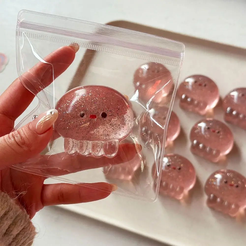 1Pc Transparante Kwallen Leuke en Romantische Mini DIY Knijpspeeltje, Nieuwigheid Super Fun, Trage Rebound Party Geschenken