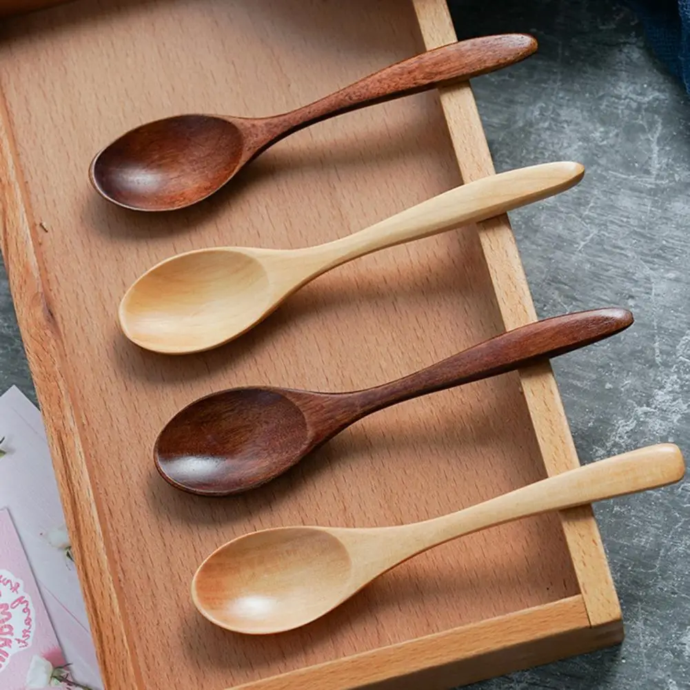 

Wooden Soup Spoon Stirring Spoon Food Grade Wood Handmade Cooking Stirring for Home Kitchen Spoon Mixing Stirring Tableware