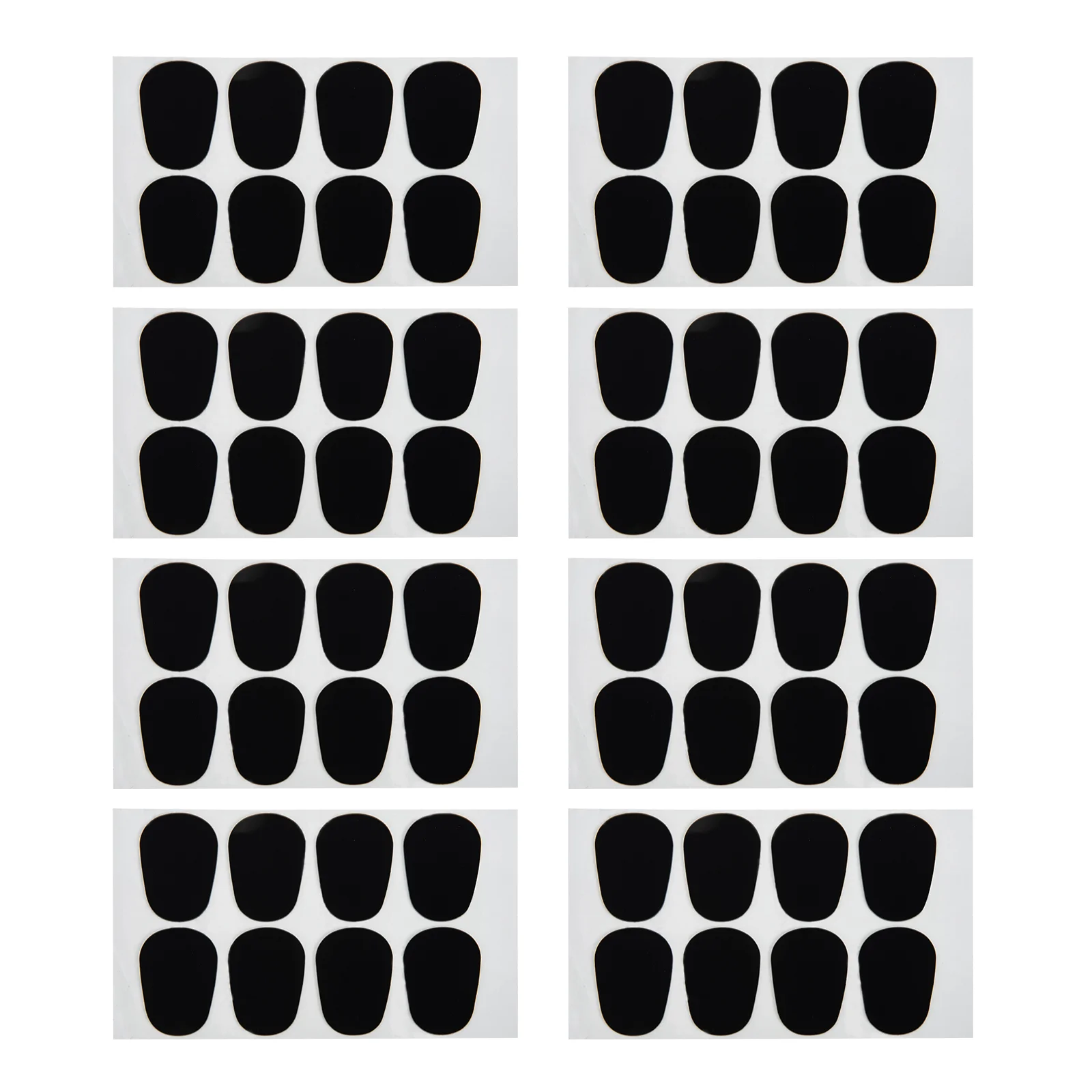 64 Pcs Saxophone Tooth Pad Alto Mouthpiece Classical Pads Oval Cushions Rubber Instrument Child Adhesive