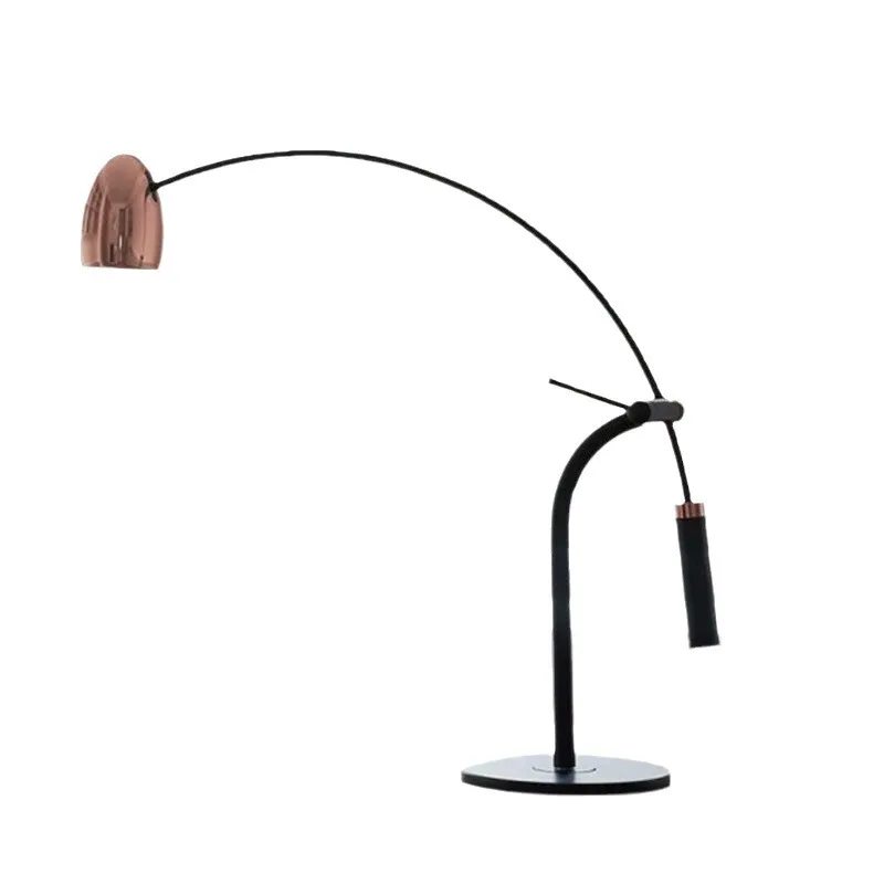 

New postmodern creative hardware living room table lamp, art bedside bedroom table lamp