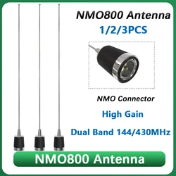 NMO800 Antenna 1/2/3PCS Dual Band VHF/UHF 144MHz&430Mhz NMO800 51CM Aerials for Car Radios High Gain For KT-5000 KT-9900 TH-8600