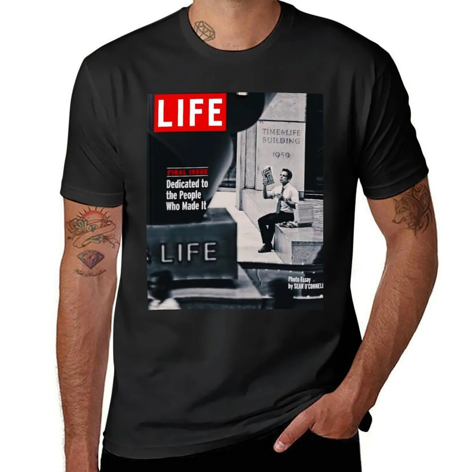 

Life Magazine Walter Mitty T-Shirt sweat graphics new edition anime clothes mens vintage t shirts