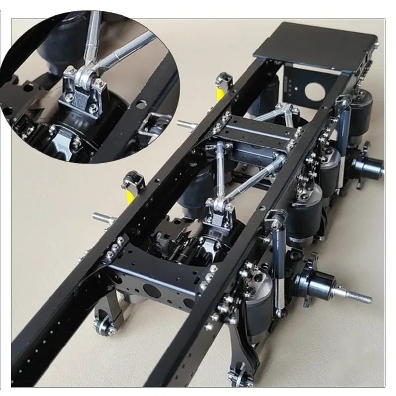 Imitacja metalu głowica do zdalnie sterowana ciężarówka Tamiya 1/14 wywrotka do przyczepy Scania MAN Benz Actros Volvo części do samochodu