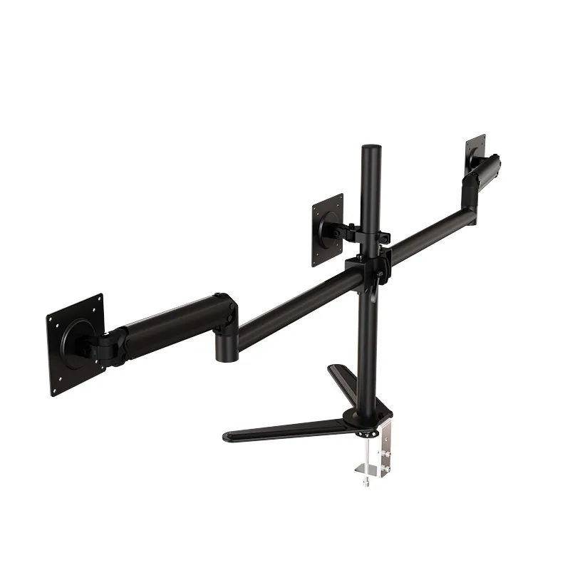

Кронштейн для трехэкранного монитора Кронштейн 17-32 дюйма Настольный подъемный телескопический универсальный кронштейн для многоэкранного двойного экрана