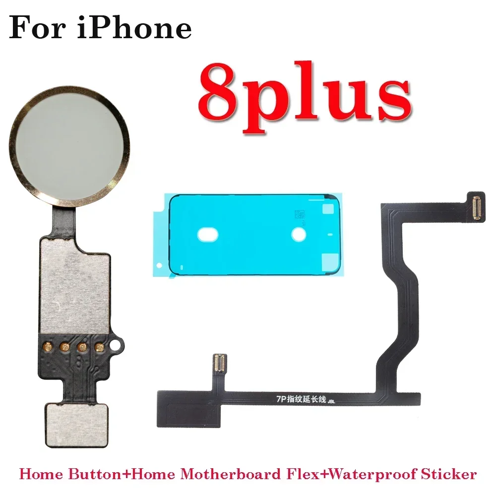 Waterproof+ Universal Home Button + Home Touch ID Return Fingerprint Button Motherboard Connector Flex Cable For iPhone 7 8 Plus