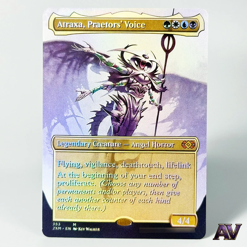 

Atraxa, Praetors' Voice [English] No.353 M Foil Card Creature Phyrexian Angel Horror Play Game Magical Rare Trading Proxy Cards