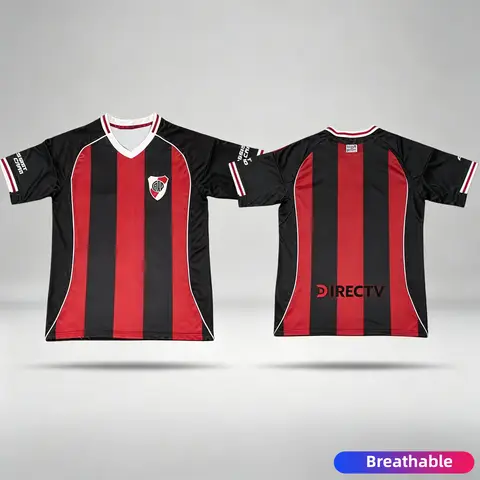 2026 New Parent-child 3D Printed River Plate Team Football Shirt, Fast Drying Breathable Casual T-shirt, Outdoor Sports T-shirt