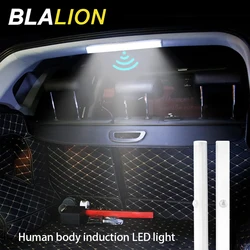 BLALION LED Night Light Car Roof Ceiling Lamp Wireless USB Charging Human Body Induction Trunk Lighting Interior Reading Lights